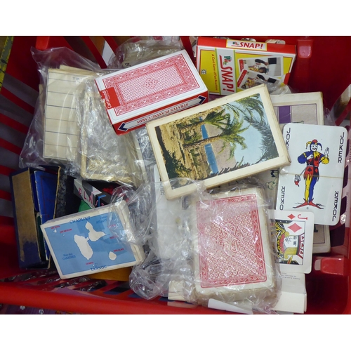 19 - 20thC items: to include playing cards and puzzles