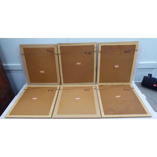 32 - Six works after Matthew Wright - mainly street scenes&nbsp; monochrome prints&nbsp; bears pencil sig... 