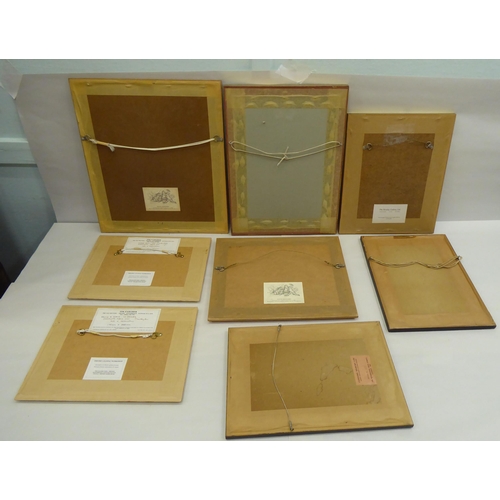 45 - Framed pictures and prints: to include David Kennard - a half length portrait&nbsp; watercolour&nbsp... 