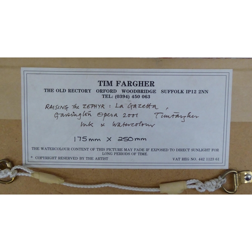 45 - Framed pictures and prints: to include David Kennard - a half length portrait&nbsp; watercolour&nbsp... 