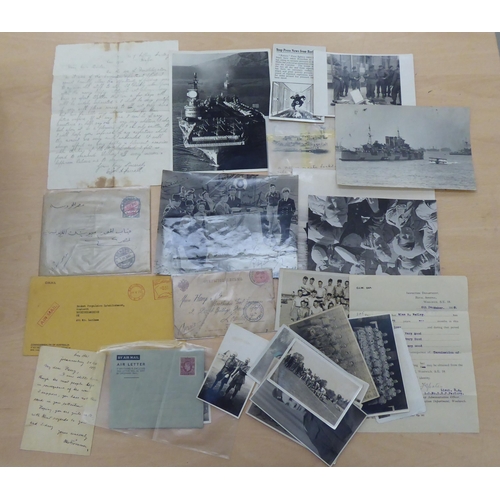 44 - Uncollated military themed ephemera: to include aircraft carrier photographs; and Great War period d... 