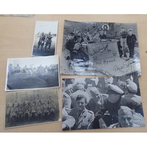 44 - Uncollated military themed ephemera: to include aircraft carrier photographs; and Great War period d... 