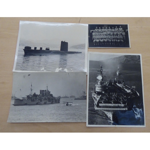 44 - Uncollated military themed ephemera: to include aircraft carrier photographs; and Great War period d... 