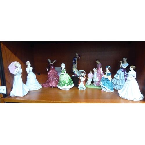 124 - Coalport and Royal Doulton ceramic figures: to include 'Miss Muffet'  HN1936  5