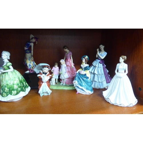 124 - Coalport and Royal Doulton ceramic figures: to include 'Miss Muffet'  HN1936  5