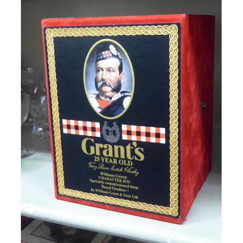 13 - A bottle of Grants 25 year old 'Very Rare Scotch Whiskey', in a Royal Doulton china William Grant ch... 