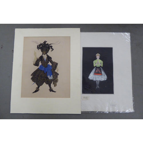 160 - Theatrical and similar themed works and prints  some signed  mixed sizes