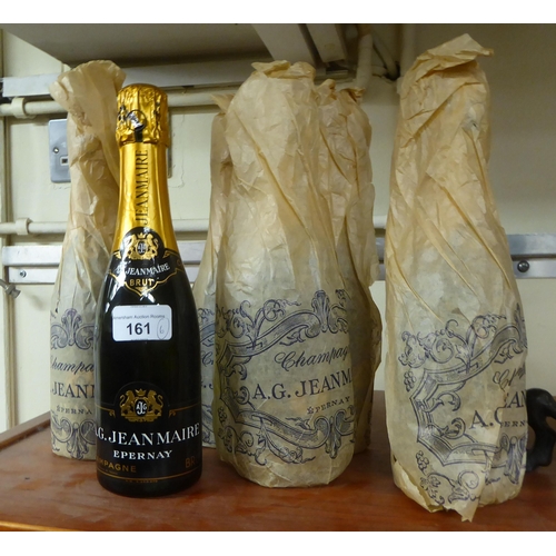 161 - Six bottles of AG Jeanmarie Epernay Brut Champagne