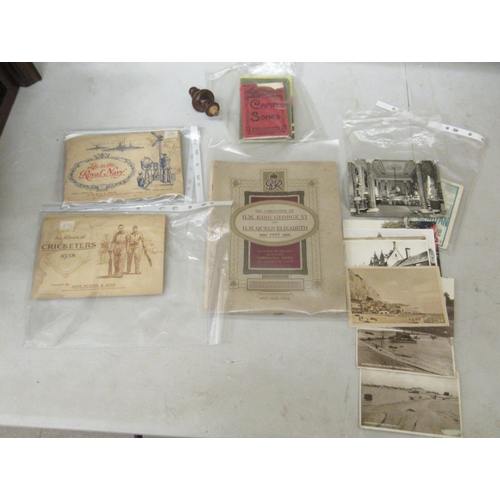 174 - Printed ephemera and collectables: to include share certificates, banknotes, cigarette cards, brochu... 