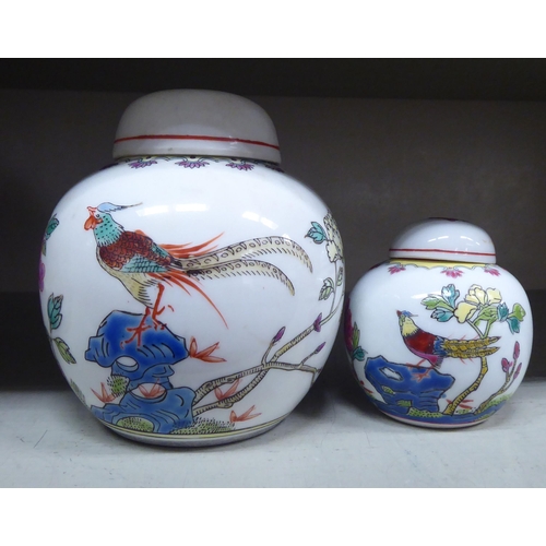 196 - Four 20thC Oriental porcelain ginger jars and covers  4