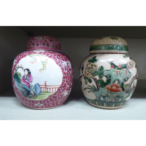 196 - Four 20thC Oriental porcelain ginger jars and covers  4