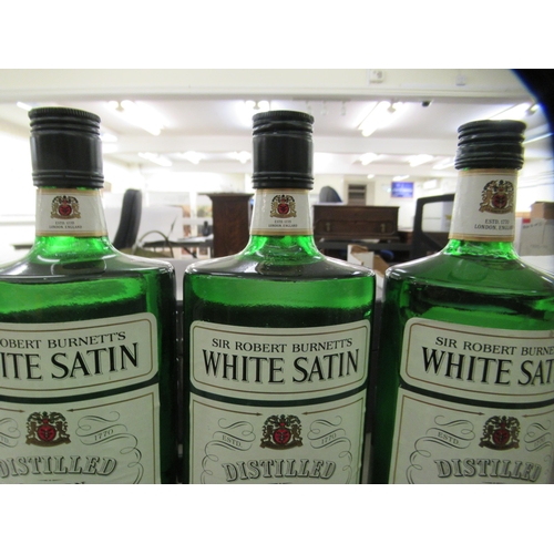 198 - Three 75cl bottles of Sir Robert Burnett's White Satin Dry Gin