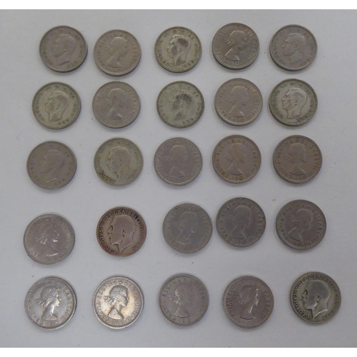 211 - British coins: to include pre-1946 silver examples 