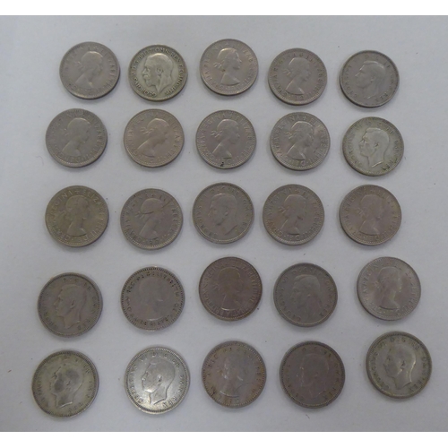 211 - British coins: to include pre-1946 silver examples 