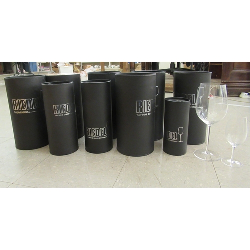 212 - Glassware: to include Riedel oversized sommeliers Bordeaux Grand Cru glasses  boxed