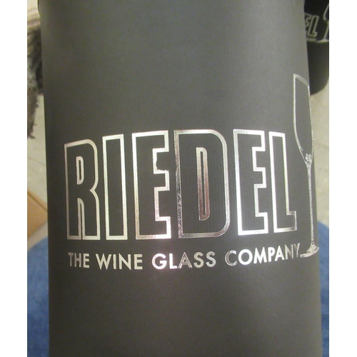 212 - Glassware: to include Riedel oversized sommeliers Bordeaux Grand Cru glasses  boxed