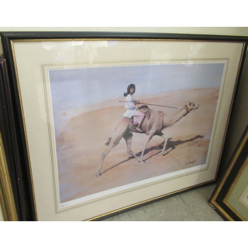 215 - Pictures: to include equestrian themed prints  some bearing pencil signatures  mixed sizes