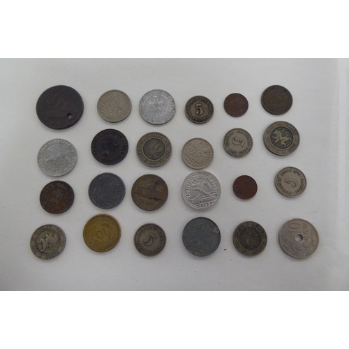 216 - Uncollated coins: to include a 1936 American silver dime 