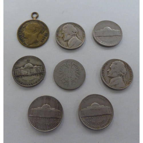 217 - Coins, medallions and medals: to include a bronze medallion commemorating the death of King Charles ... 