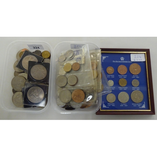 224 - Uncollated coins: to include Commemorative Crowns