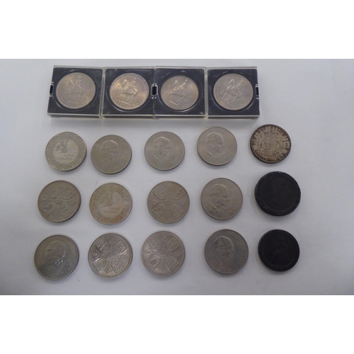 224 - Uncollated coins: to include Commemorative Crowns