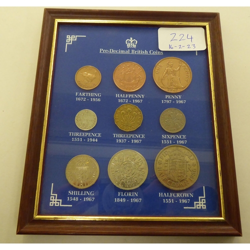 224 - Uncollated coins: to include Commemorative Crowns