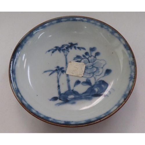 262 - A Nanking Cargo porcelain tea bowl and saucer  bears a Christies Lot No.5242