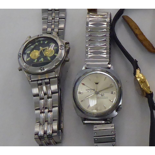 266 - Mainly stainless steel cased and strapped wristwatches: to include examples by Lonstar, Seiko and Ri... 