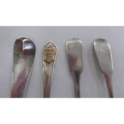 2 - Silver flatware: to include a Georgian Old English pattern tablespoon  London 1767