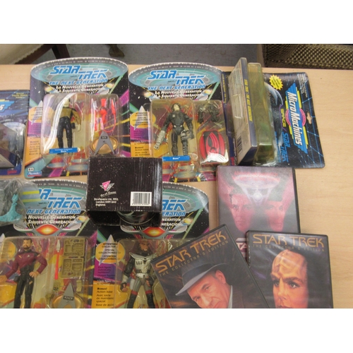 286 - Star Trek related collectables: to include mint figurines  boxed