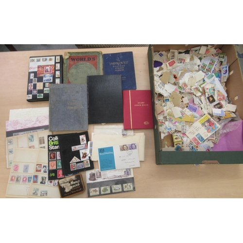 287 - Uncollated postage stamps, mainly used; and First Day covers: to include British and other European ... 