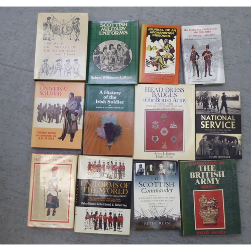 50 - Books, military reference: to include 'Military Uniforms of Britain'; and 'The Empire and Soldiers o... 