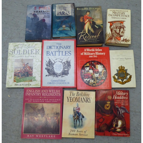 50 - Books, military reference: to include 'Military Uniforms of Britain'; and 'The Empire and Soldiers o... 