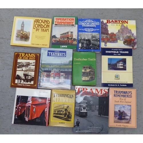 58 - Books, transport related: to include 'London Tramways' by John Reed