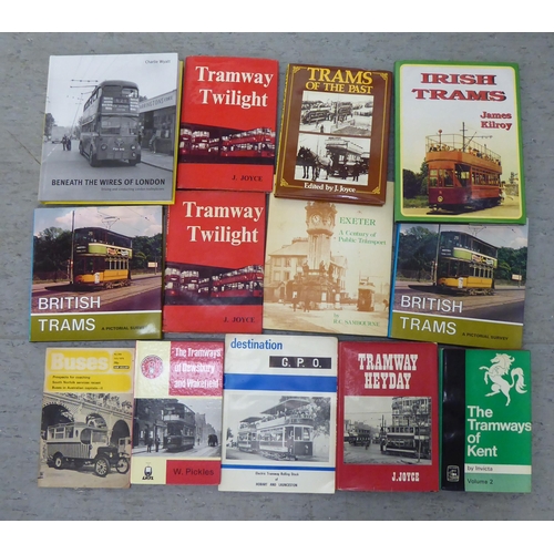 58 - Books, transport related: to include 'London Tramways' by John Reed