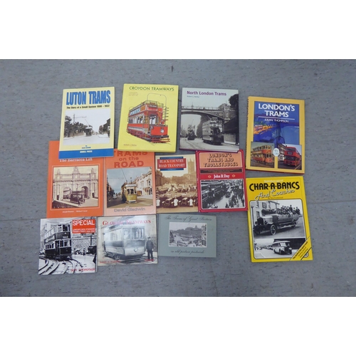 58 - Books, transport related: to include 'London Tramways' by John Reed