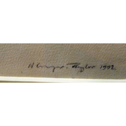 85 - Nicholas Granger-Taylor - two similar nude studies  pencil  bearing signatures & label... 