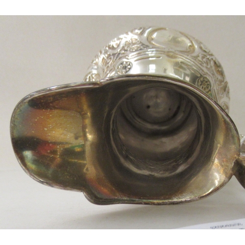 12 - A Victorian silver pedestal cream jug&nbsp; London 1892