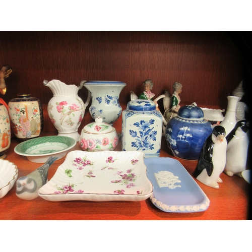 23 - Collectable ceramics: to include examples by Royal Copenhagen, Royal Worcester and Wedgwood