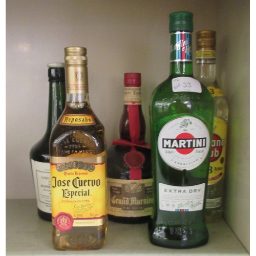 33 - Mixed alcohol: to include a bottle of extra dry Martini