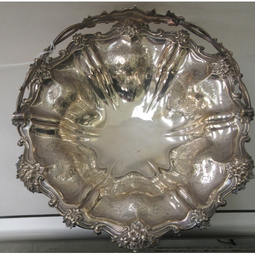 37 - An early Victorian silver bread basket  London 1839   13