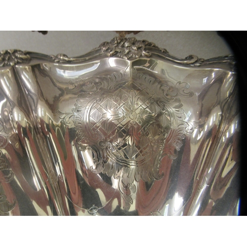 37 - An early Victorian silver bread basket  London 1839   13