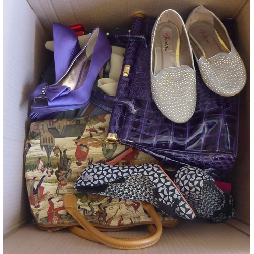 41 - Ladies fashion accessories: to include purses, handbags and shoes, with examples by DKNY, Roman Terv... 