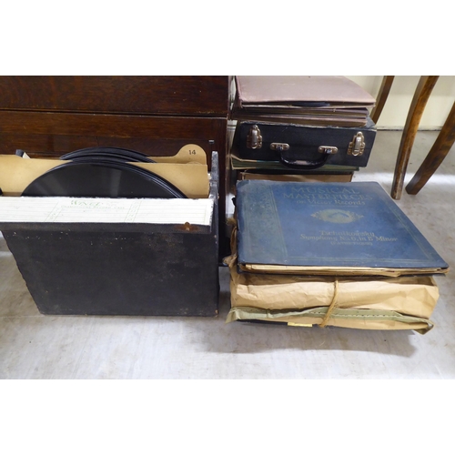 45 - A circa 1920s EMG oak cased cabinet gramophone  17