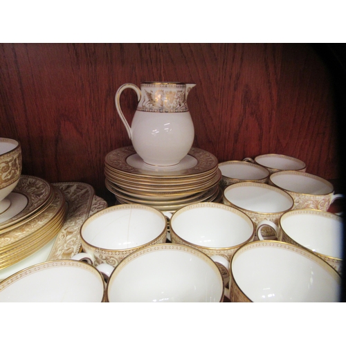 57 - Wedgwood bone china Florentine gold pattern tableware