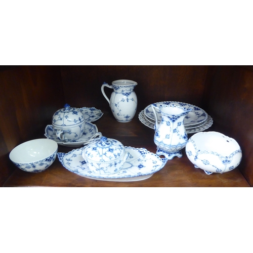7 - Royal Copenhagen porcelain blue and white teaware