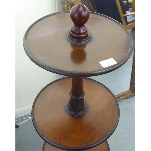58 - A late Victorian mahogany four tier dumbwaiter  47