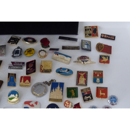 114 - Soviet lapel and other badges  mixed themes