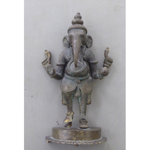 119 - Asian bronze and other metalware: to include a figure of Ganesha  10