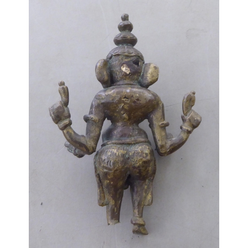 119 - Asian bronze and other metalware: to include a figure of Ganesha  10